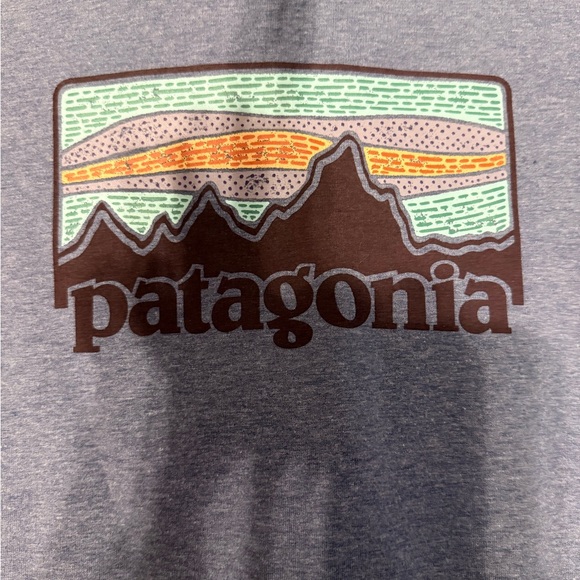 Patagonia Women's Blue Solar Rays '73 Ahnya Pullover Hoodie Size S Small - Picture 2 of 5